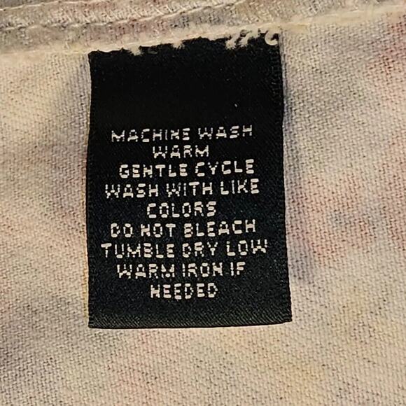 Boho Cottagecore Floral Denim Jacket Pastel Y2K Vintage Feminine Women’s Large - Picture 5 of 9